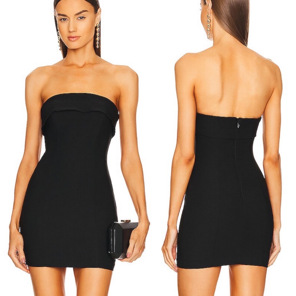 Michael Costello x REVOLVE Sadie Mini Dress in Black